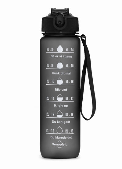 1L motivationsvattenflaska 