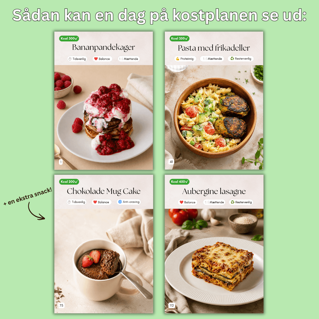4-ugers kostplan (2. Sortering) (Til Præ- og Type 2 Diabetikere)