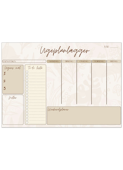 Veckoplanerare med magnetisk baksida